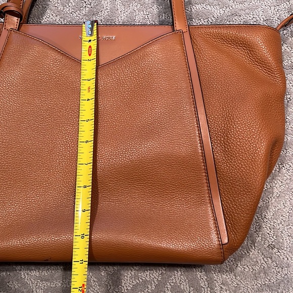 Michael Kors Chestnut Leather Shoulder Tote - Picture 13 of 13
